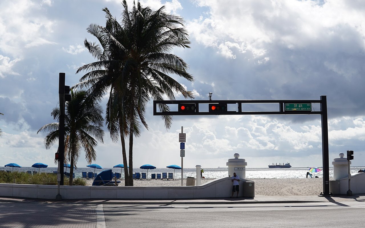 Fort Lauderdale Beach Boulevard along the Atlantic shoreline